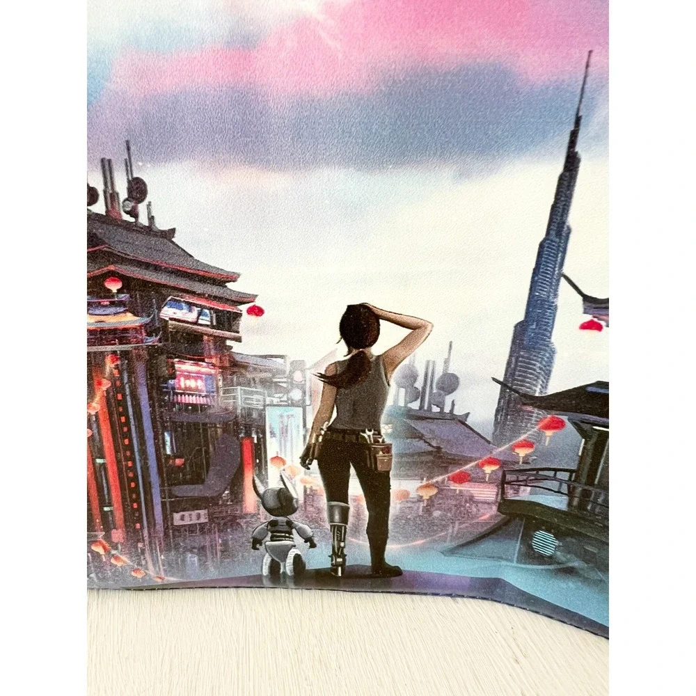Fairyloot‎ Lunar Chronicles Fabric Dust Jacket Sci-Fi Cityscape Space Accessory